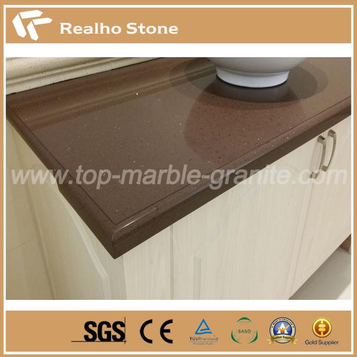 Brown Quartz Vanity Top