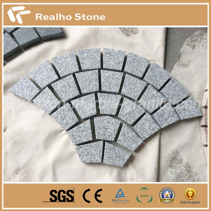 G603 Grey Granite Fan Shape Paving Stone G603 Grey Granite Fan Shape Paving Stone