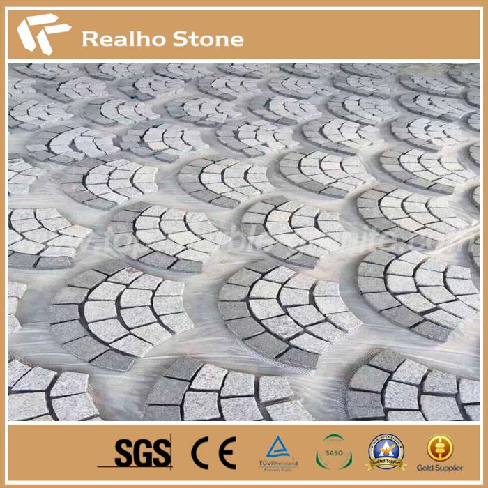 G603 Grey Granite Fan Shape Paving Stone G603 Grey Granite Fan Shape Paving Stone