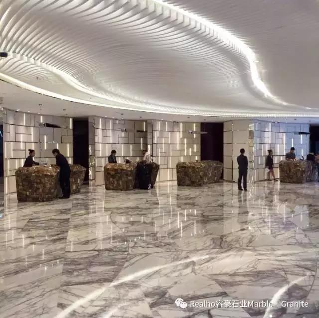 Milas Lilac Marble para Hotel Robby Floor Milas Lilac Marble for Hotel Robby Floor