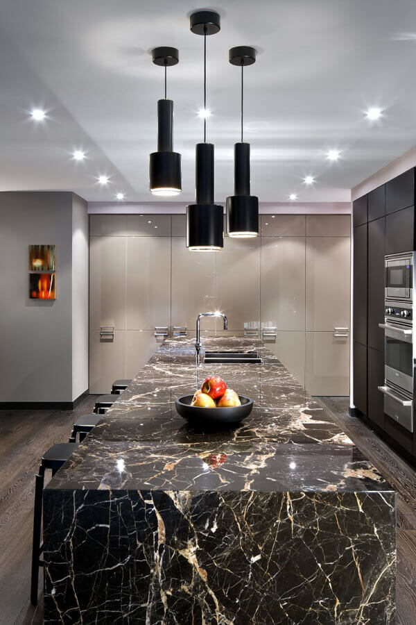 Noir St Laurent marble countertop