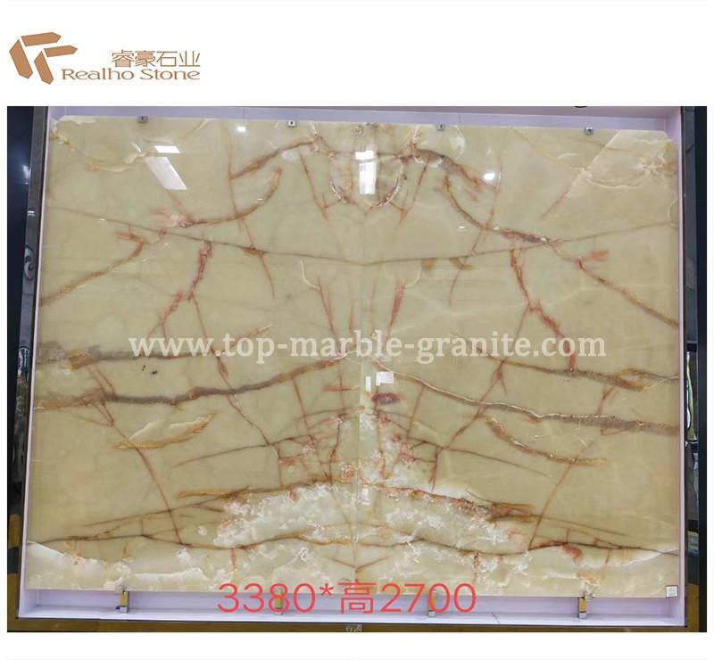 Beige onyx book match