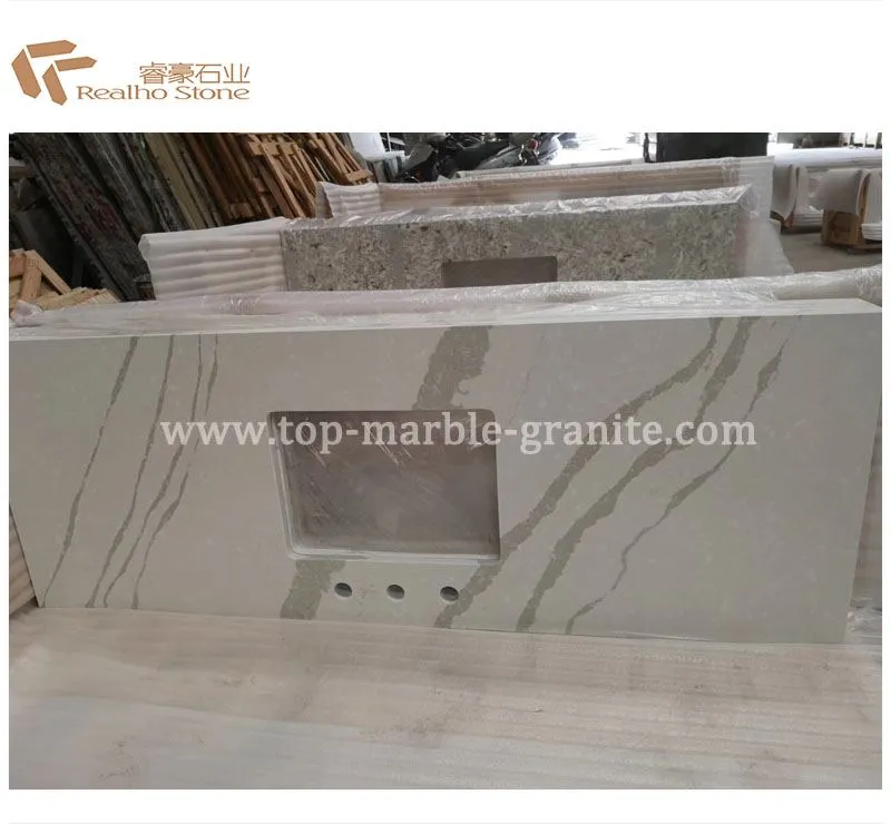 calacatta quartz countertop