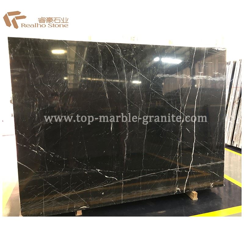 Nero Marquina Black Marble Slabs