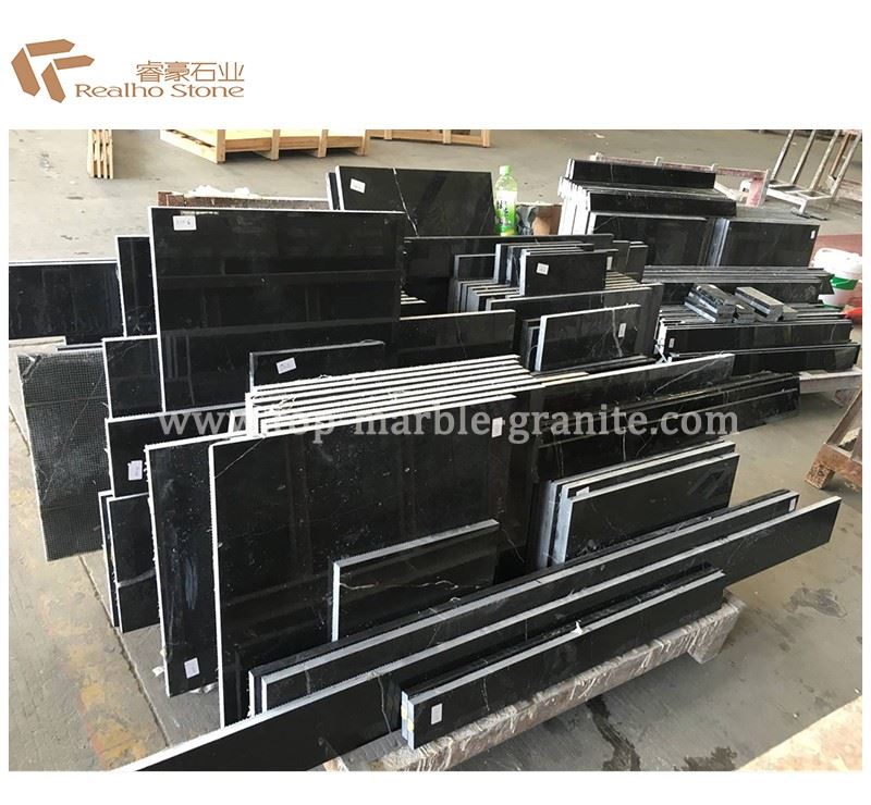 Nero Marquina Black Marble Floor Tiles