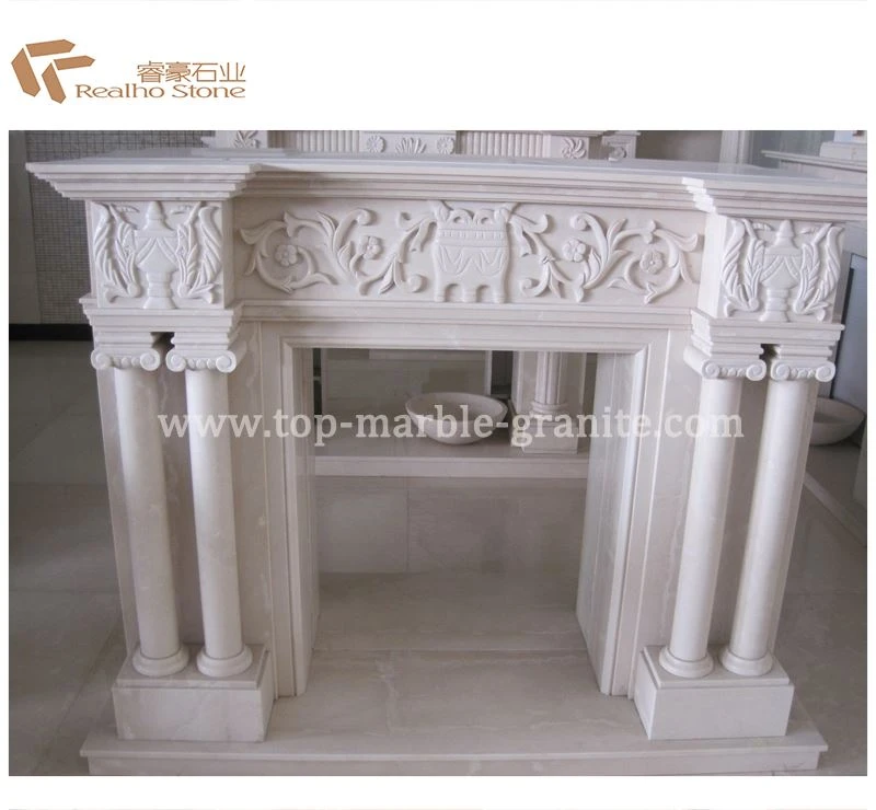 Royal Batticino Marble Fireplace Royal Batticino Marble Fireplace