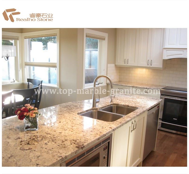 white granite countertop