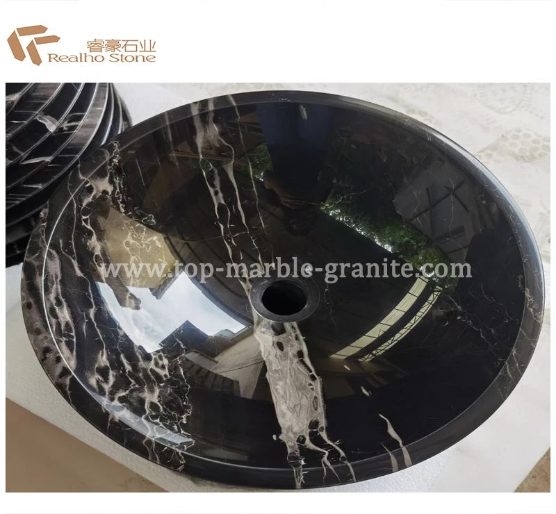 black marble basin