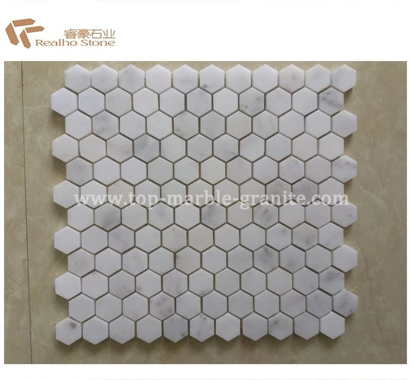 white marble mosaics
