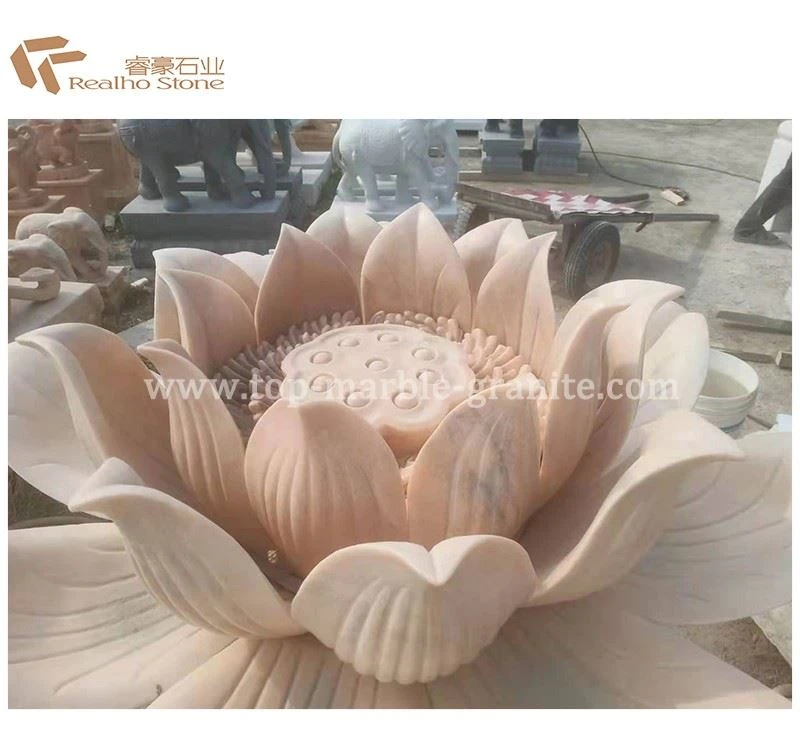 Sunset red lotus carving Sunset red lotus carving