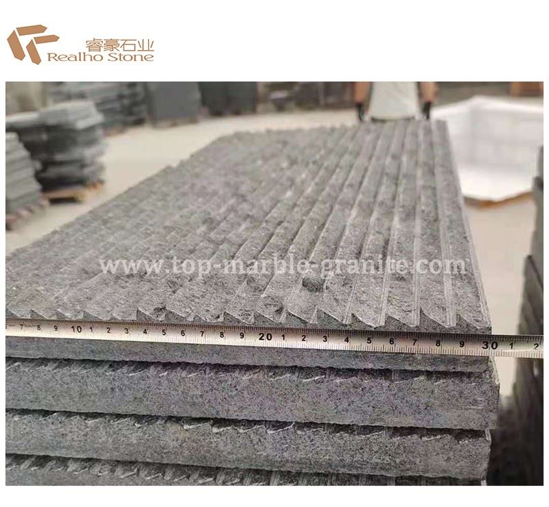 Black granite tile