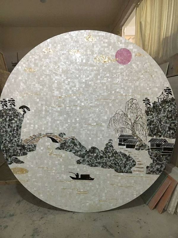 Mosaico de la madre de la perla