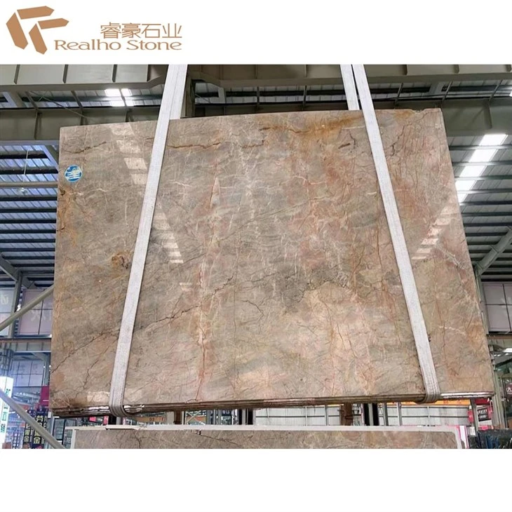 Polished honed natural marble slab
