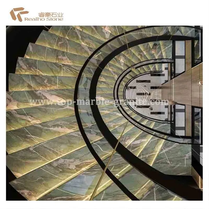 green marble floor tiles