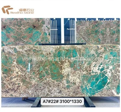 Cuarcita verde amazónica de mármol de lujo para mesa de centro