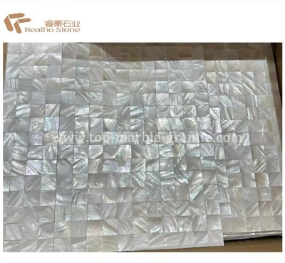 Madre pulida de fichas de mosaico de concha de perla