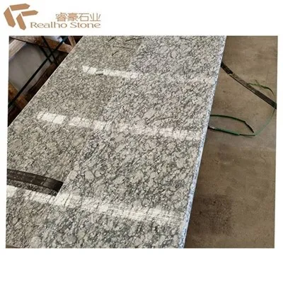 Sea Wave White Granite Ploining Tile Wall Clading escaleras
