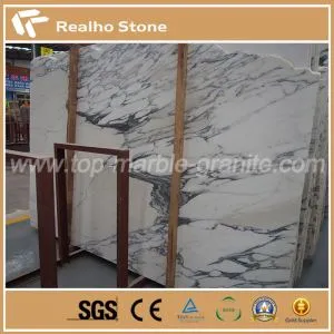 Losa de mármol Arabescato blanco italiano para decoración de azulejos de piso
