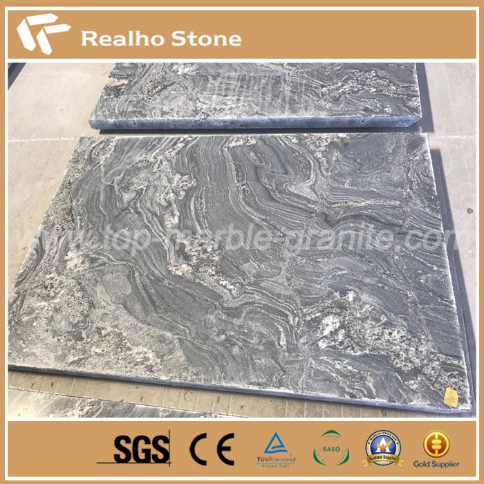 Azulejos de granito negro exótico brasileño pulido para pisos interiores