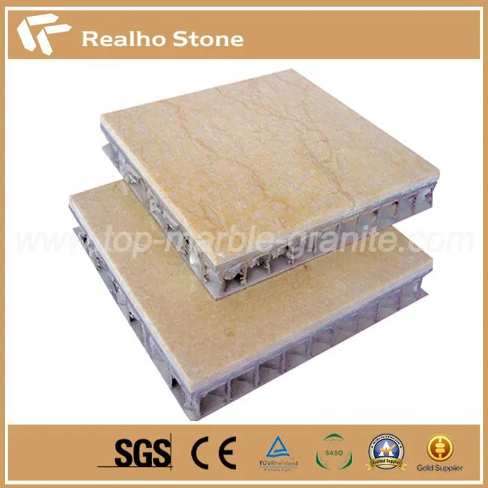 Panel de nido de abeja de piedra y granito y mármol de aluminio compuesto