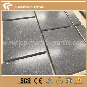 Angola negro cuero acabado granito para revestimiento de pared