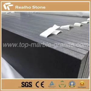 Hainan Black Basalt Rock Stone Azulejos cortados a medida