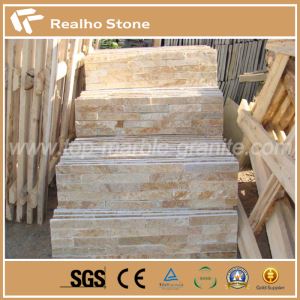 Material de construcción para exteriores Panel de piedra pizarra de madera amarilla