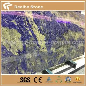 Lujosas losas de piedra de granito azul cobalto sodalita