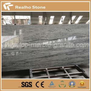 Encimera de barra de granito prefabricada de río blanco para cocina