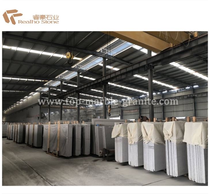 Chinese Slab White And Gray Granite For Block