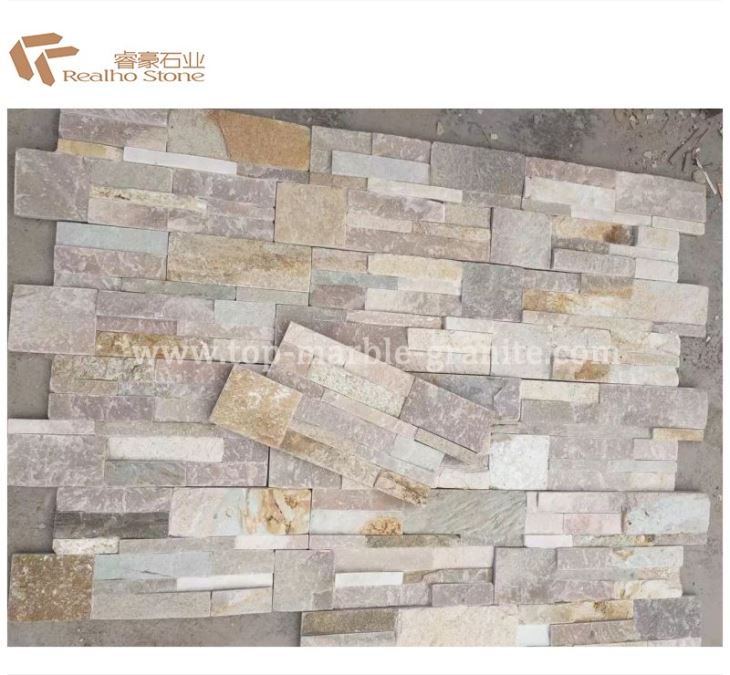 Colored Slate Quartz Culture Stone For Decoration