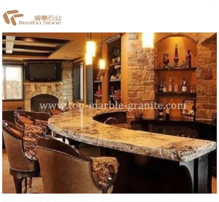 Luxury Commercial Bar Marble Stone Countertop