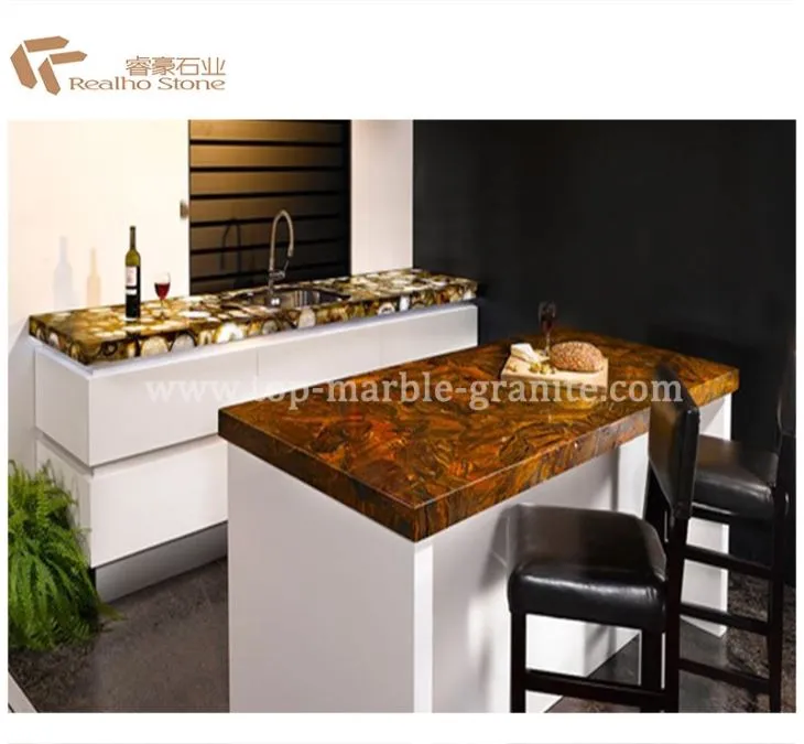 Luxury Commercial Bar Marble Stone Countertop
