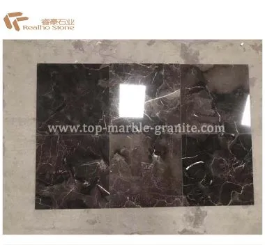 Azulejos de mármol china marrón oscuro emperador