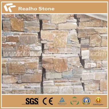 Precio de fábrica Beige Pizarra P014 Ledge Stone Chapa Volver con cementos