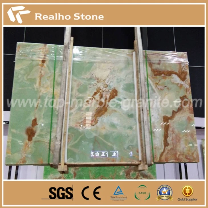 Transparent Green Onyx Slabs