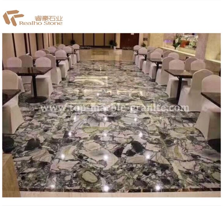 green marble tile