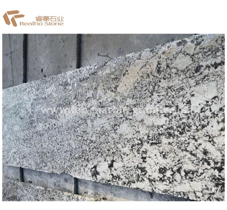silver sparkle granite slab