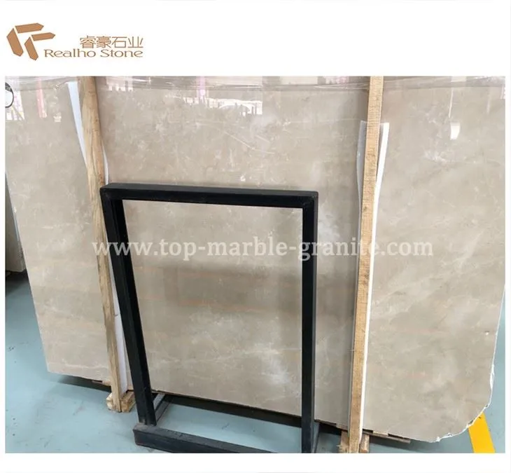 Losa de mármol beige Burder para la venta
