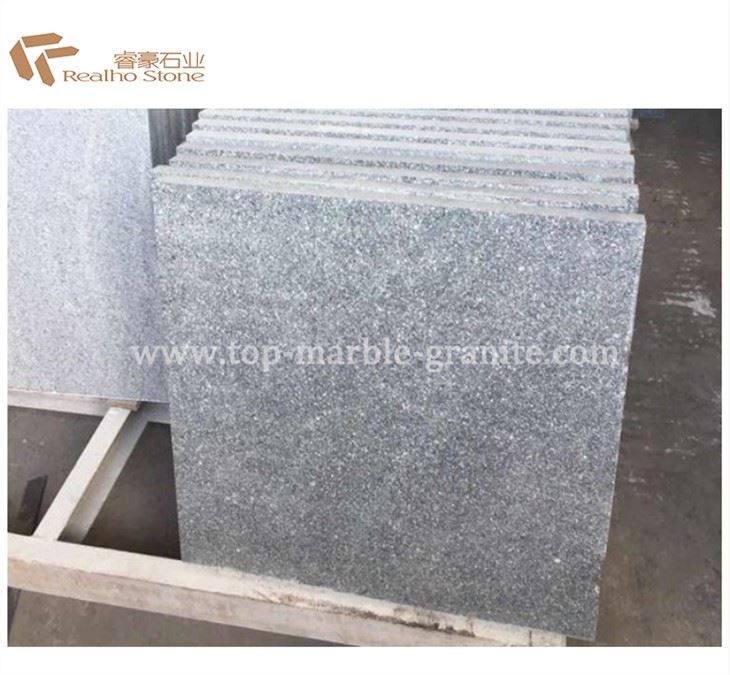 Baldosas de granito de piedra de pavimentación de pincel flameado de pórfido verde