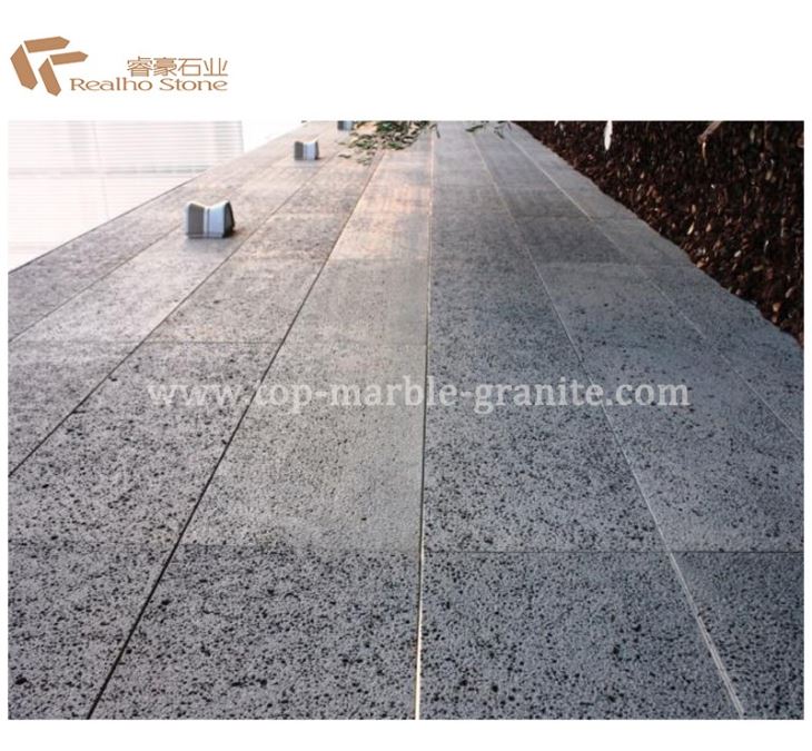 volcanic stone pool pavers
