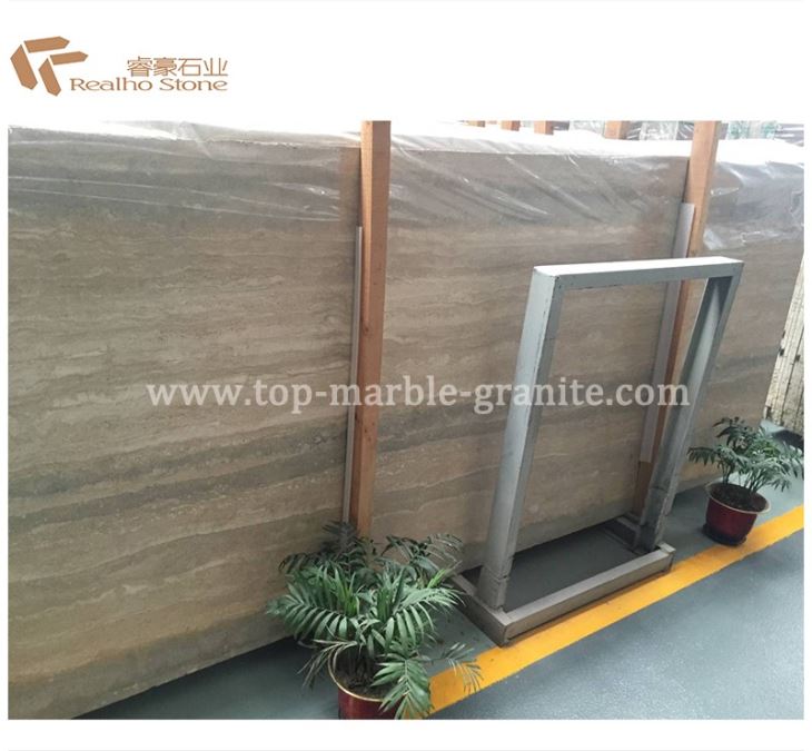 silver grey travertine