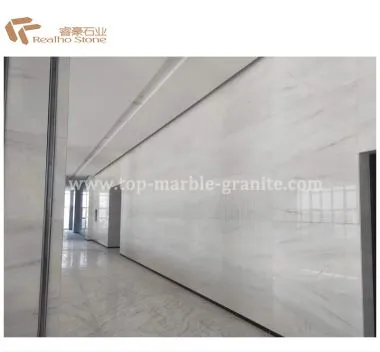 Nuevos azulejos de pared de mármol blanco Aristone pulido