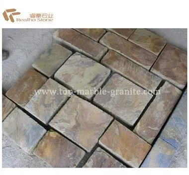 Piedra de pavimentación de azulejos de pizarra para el camino del jardín