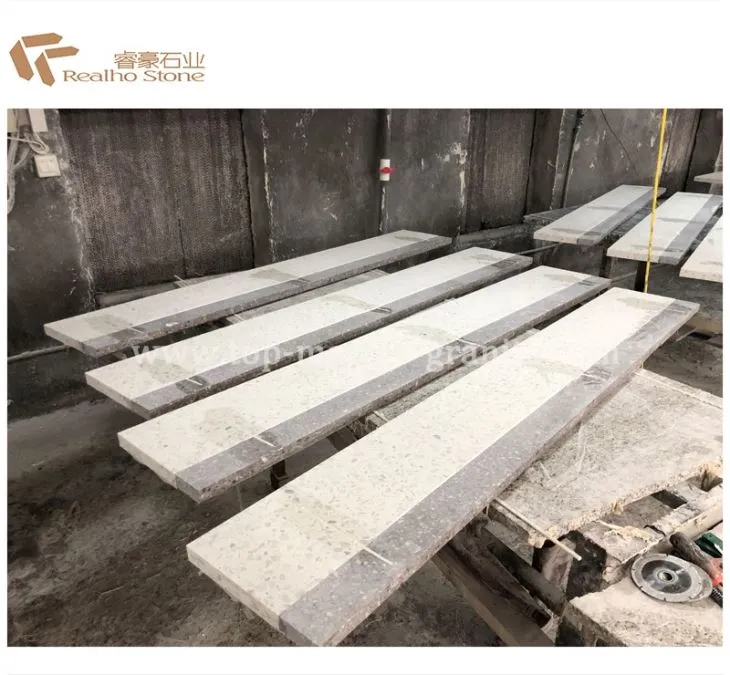 Two Color Terrazzo Stairs