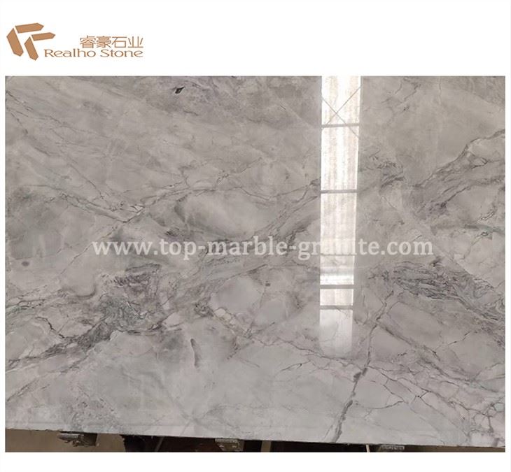 Super White Quartzite Slab Polished