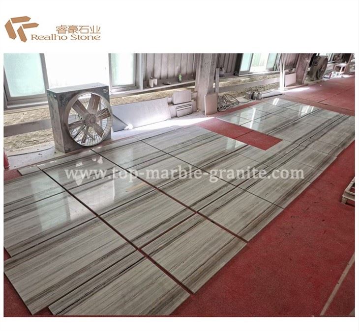 crystal wood vein marble and wood tile