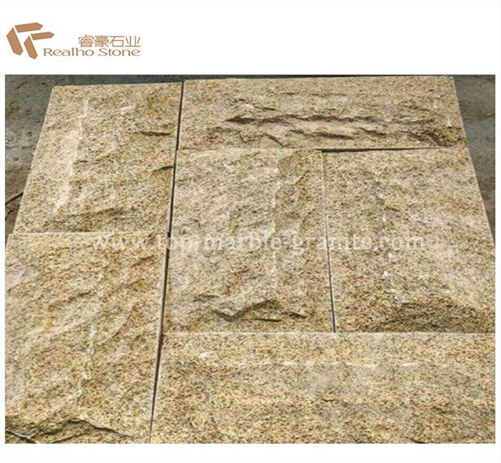 Azulejos de granito G682 amarillo oxidado para revestimiento de pared exterior