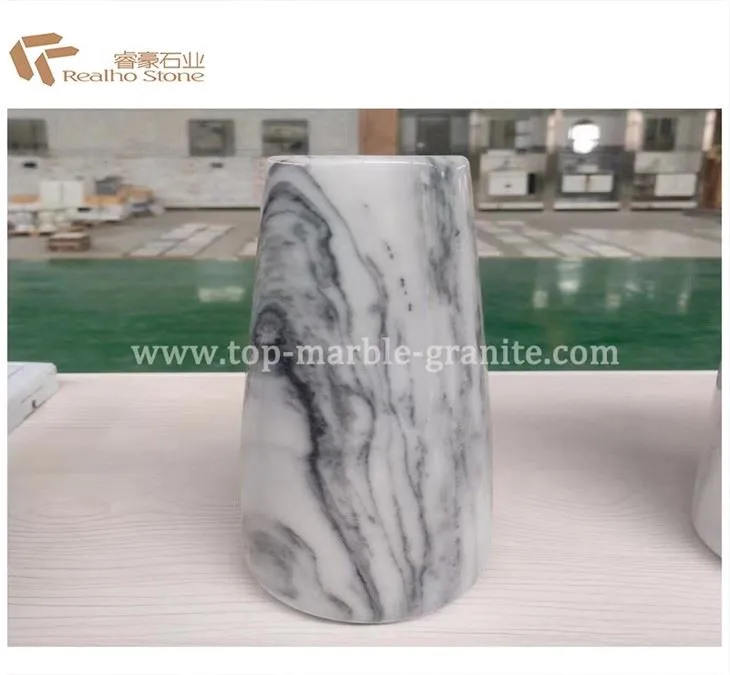 white flower pot