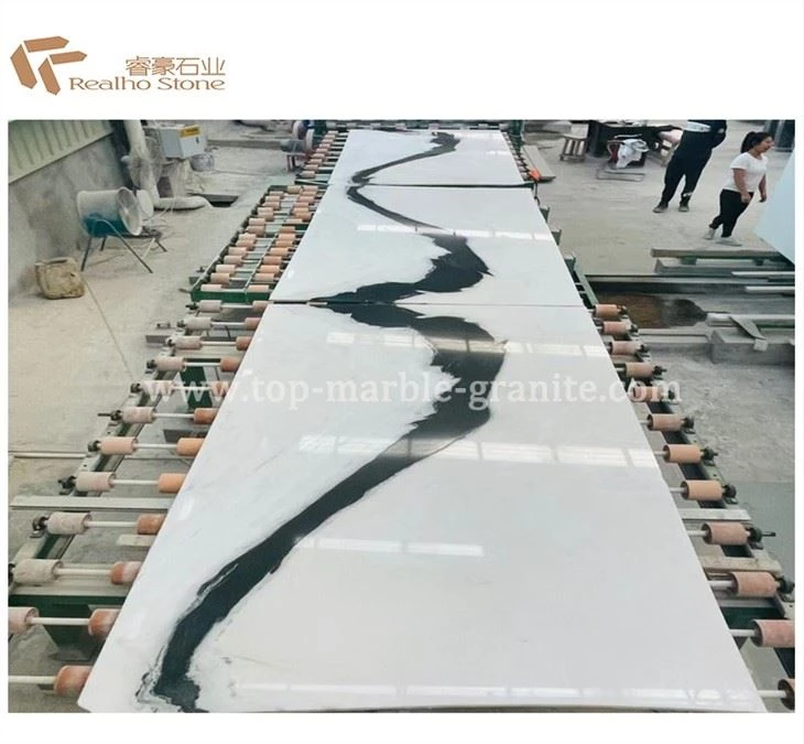 white marble countertop